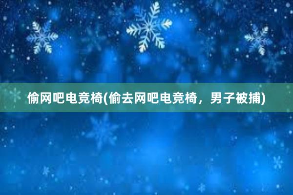 偷网吧电竞椅(偷去网吧电竞椅，男子被捕)