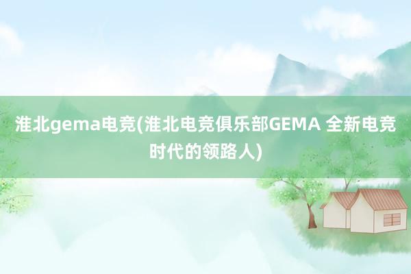 淮北gema电竞(淮北电竞俱乐部GEMA 全新电竞时代的领路人)