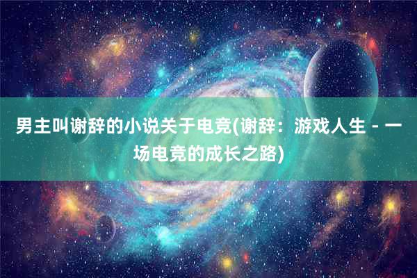 男主叫谢辞的小说关于电竞(谢辞：游戏人生 - 一场电竞的成长之路)