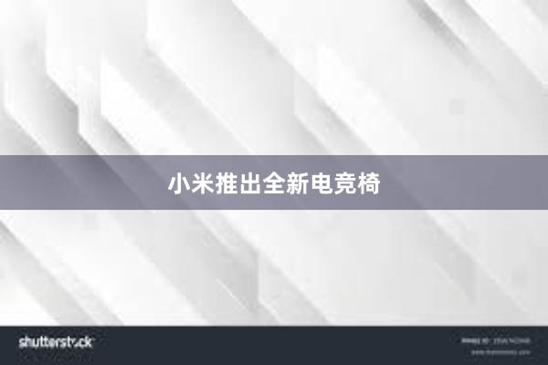 小米推出全新电竞椅