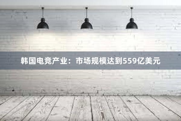 韩国电竞产业：市场规模达到559亿美元